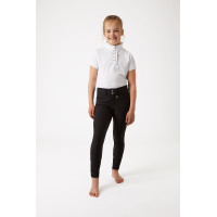 Pantalon d'équitation Grand Prix à fond intégral Silicone enfant Horze Noir Pantalon d'équitation Grand Prix à fond intégral Silicone enfant Horze Noir