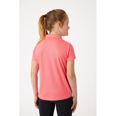 Polo fonctionnel à manches courtes Denise enfant Horze Rose