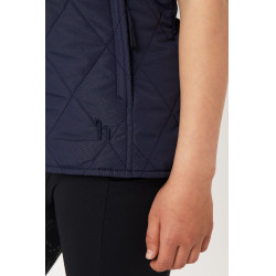 Veste matelassée classique  enfant Horze Bleu foncé peacoat