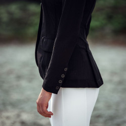 Wedstrijdjas met mesh Gabrielle dames B Vertigo Zwart Wedstrijdjas met mesh Gabrielle dames B Vertigo Zwart