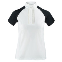 Wedstrijdpolo met korte mouwen Felicity dames B Vertigo Wit