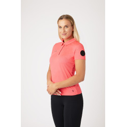 Polo fonctionnel à manches courtes Denise femme Horze Rose Polo fonctionnel à manches courtes Denise femme Horze Rose