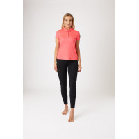 Functioneel poloshirt met korte mouwen Denise dames Horze Kaki Groen Functioneel poloshirt met korte mouwen Denise dames Horze Kaki Groen