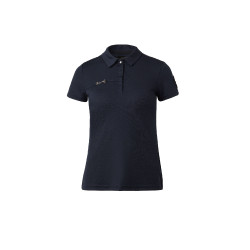Functioneel poloshirt met korte mouwen Denise dames Horze Donker marineblauw