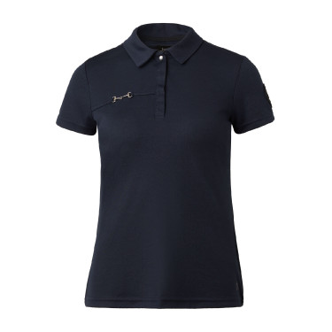 Polo fonctionnel à manches courtes Denise femme Horze Bleu marine foncé