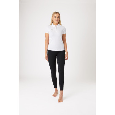 Polo fonctionnel à manches courtes Denise femme Horze Blanc Polo fonctionnel à manches courtes Denise femme Horze Blanc