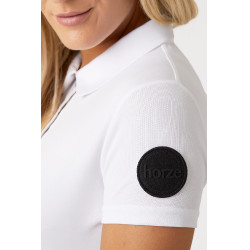 Functioneel poloshirt met korte mouwen Denise dames Horze Wit