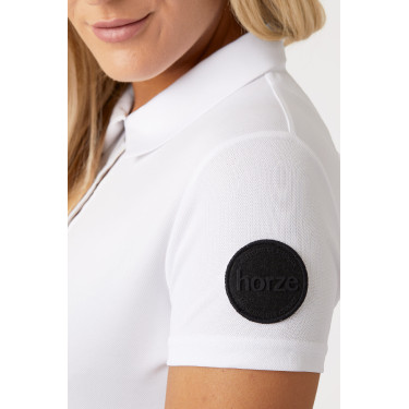 Polo fonctionnel à manches courtes Denise femme Horze Blanc Polo fonctionnel à manches courtes Denise femme Horze Blanc