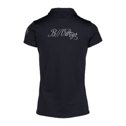 Wedstrijdpolo met korte mouwen Claudine dames B Vertigo Donker marineblauw Wedstrijdpolo met korte mouwen Claudine dames B Vertigo Donker marineblauw