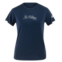 Wedstrijdpolo met korte mouwen Daniele dames B Vertigo Donker marineblauw