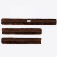 Ensemble de fourreaux de protection pour collier de chasse en fausse fourrure Narvik (3 pièces) Horze Marron foncé