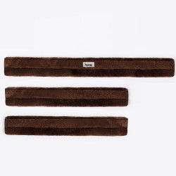 Ensemble de fourreaux de protection pour collier de chasse en fausse fourrure Narvik (3 pièces) Horze Marron foncé