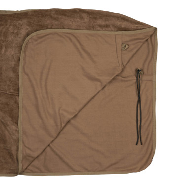 Couverture polaire Lincoln avec tour d'encolure en fourrure Horze Marron foncé Couverture polaire Lincoln avec tour d'encolure en fourrure Horze Marron foncé