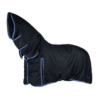 Lichte buitenafdekking Glasgow met halsbedekking Horze Donkerblauw Lichte buitenafdekking Glasgow met halsbedekking Horze Donkerblauw