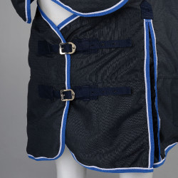 Couverture d'extérieur légère Glasgow avec couvre-encolure Horze Bleu foncé Couverture d'extérieur légère Glasgow avec couvre-encolure Horze Bleu foncé