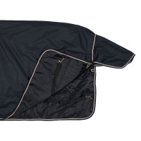 Buitendeken met halsstuk Glasgow 100 g pony Horze Donkerblauw