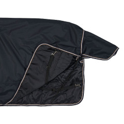 Couverture d'extérieur avec couvre-encolure Glasgow 100 g poney Horze Bleu foncé