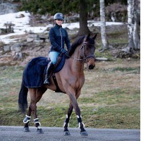 Couvre-reins Kingsley Horze Bleu marine foncé Couvre-reins Kingsley Horze Bleu marine foncé