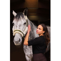 Licol Marquess avec doublure en fausse fourrure Horze Olive foncée Vert