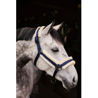 Licol Marquess avec doublure en fausse fourrure Horze Bleu Égée