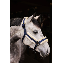 Licol Marquess avec doublure en fausse fourrure Horze Bleu marine foncé