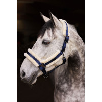 Licol Marquess avec doublure en fausse fourrure Horze Bleu marine foncé