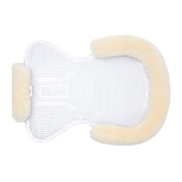 Amortisseur gel Harleigh avec bordure mouton Horze Blanc cassé