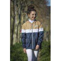 Blouson Pénélope Celecce Marine / camel Blauw