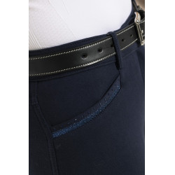 Pantalon Equithème Kim coton organique Bleu marine