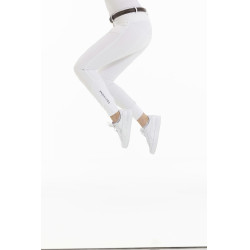 Pantalon Equithème Kendal fond silicone Blanc Pantalon Equithème Kendal fond silicone Blanc