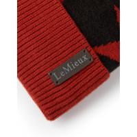 Cuffia con pompon LeMieux Sasha Rioja Violet Cuffia con pompon LeMieux Sasha Rioja Violet