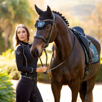 Vliegenmuts Rhone LeMieux Petrolblauw Vliegenmuts Rhone LeMieux Petrolblauw