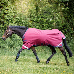 Couverture Horseware Rambo Original 0g avec Leg Arches Bordeaux