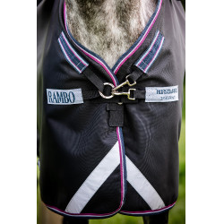 Couverture Horseware Rambo Supreme Turnout Vari-layer 1680D 250g Marine / bordeaux Bleu