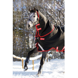 Couverture Horseware Rambo Supreme Turnout Vari-layer 1680D 450g Noir / rouge