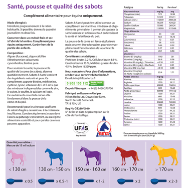 Sabots et Santé enrichi en Biotine Hilton Herbs Sabots et Santé enrichi en Biotine Hilton Herbs
