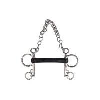 Mors Pelham Metalab caoutchouc souple droit Mors Pelham Metalab caoutchouc souple droit