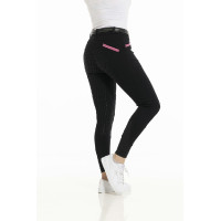 Broek Equithème Kylie siliconenzitvlak Zwart
