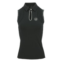 Polo Equithème Sarah zonder mouwen Zwart Polo Equithème Sarah zonder mouwen Zwart