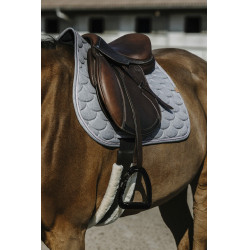 Tapis de selle Equithème Khadi Gris clair
