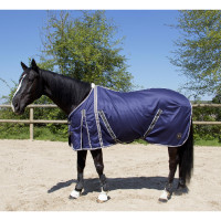 Chemise coton T de T Marine / gris Bleu