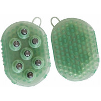 Massageborstel met T-vormige balletjes Groen