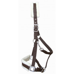 Licol mouton T de T synthétique Marron / naturel