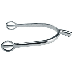 Éperons Feeling Prince de Galles à passants arrondis inox Éperons Feeling Prince de Galles à passants arrondis inox