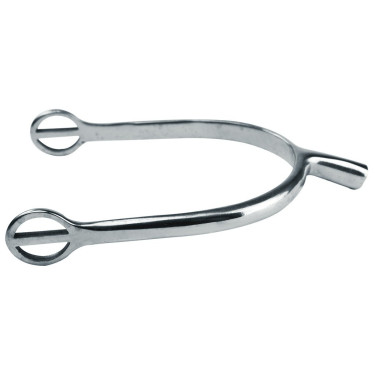 Éperons Feeling Prince de Galles à passants arrondis inox Éperons Feeling Prince de Galles à passants arrondis inox