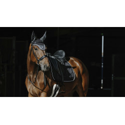 Bonnet chasse-mouches Equithème French Touch Noir