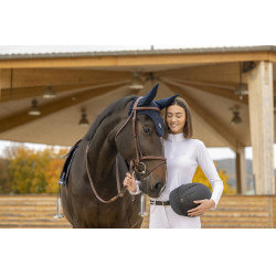 Polo Equi-Theme Mesh manches longues coupe cintrée