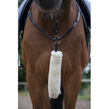 Fourreau de collier de chasse Equithème Teddy Ecru Beige