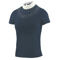Polo Equithème London manches courtes Bleu marine Polo Equithème London manches courtes Bleu marine