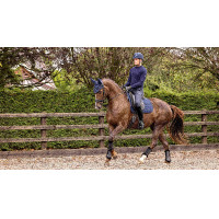 Tapis LeMieux dressage Soft Shell antidérapant Bleu marine